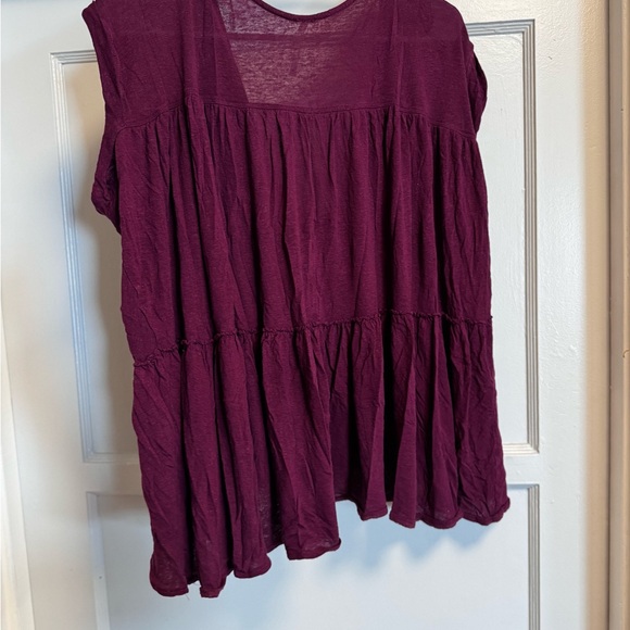 Free People Deep Purple Blouse - Picture 4 of 5